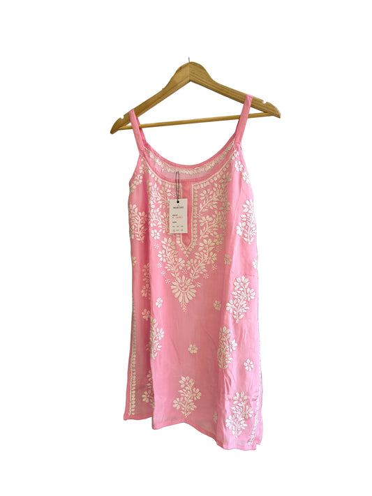 Crepe Chikankari Women's Short Kurta
