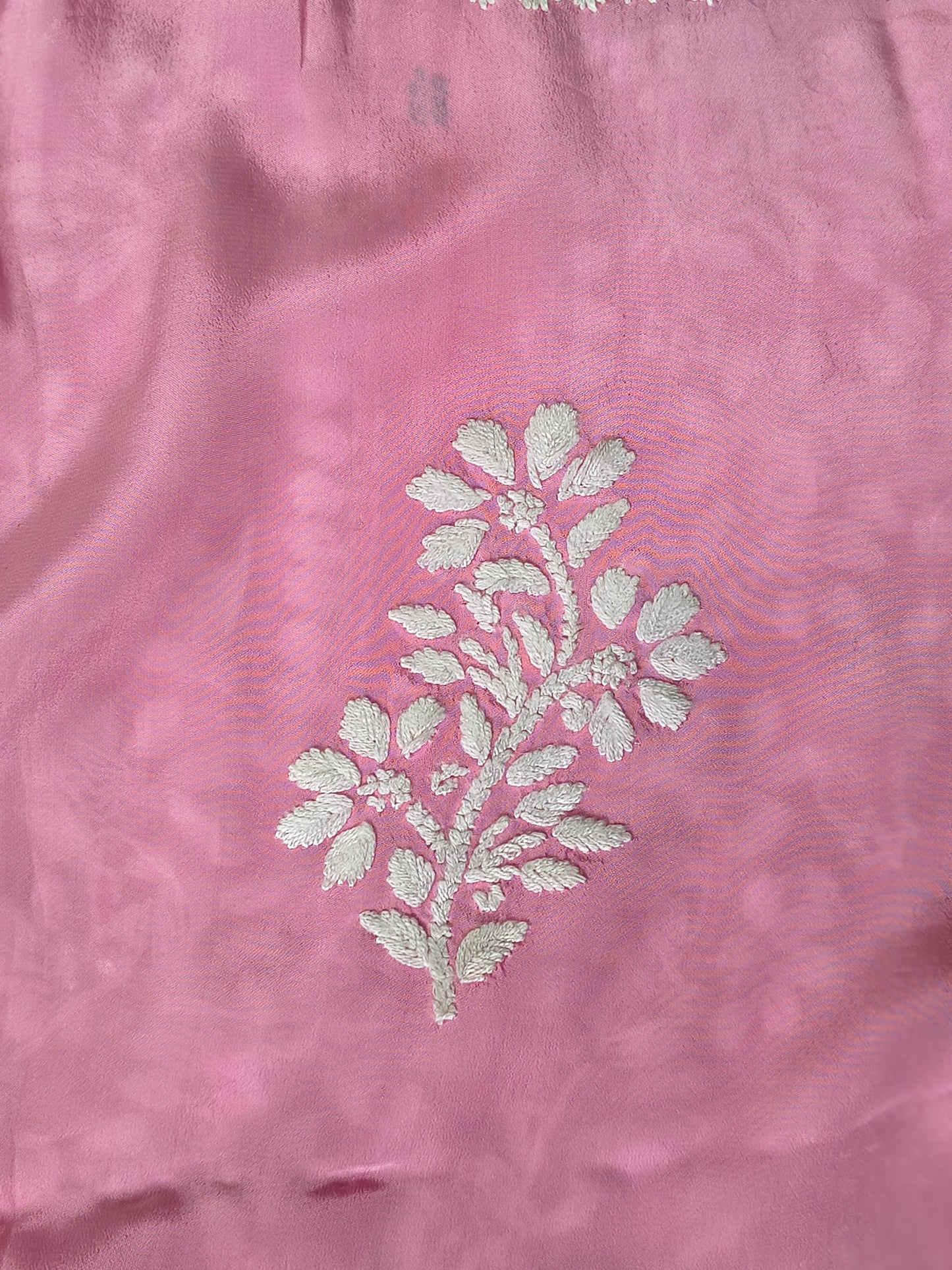 Crepe Chikankari Women's Short Kurta