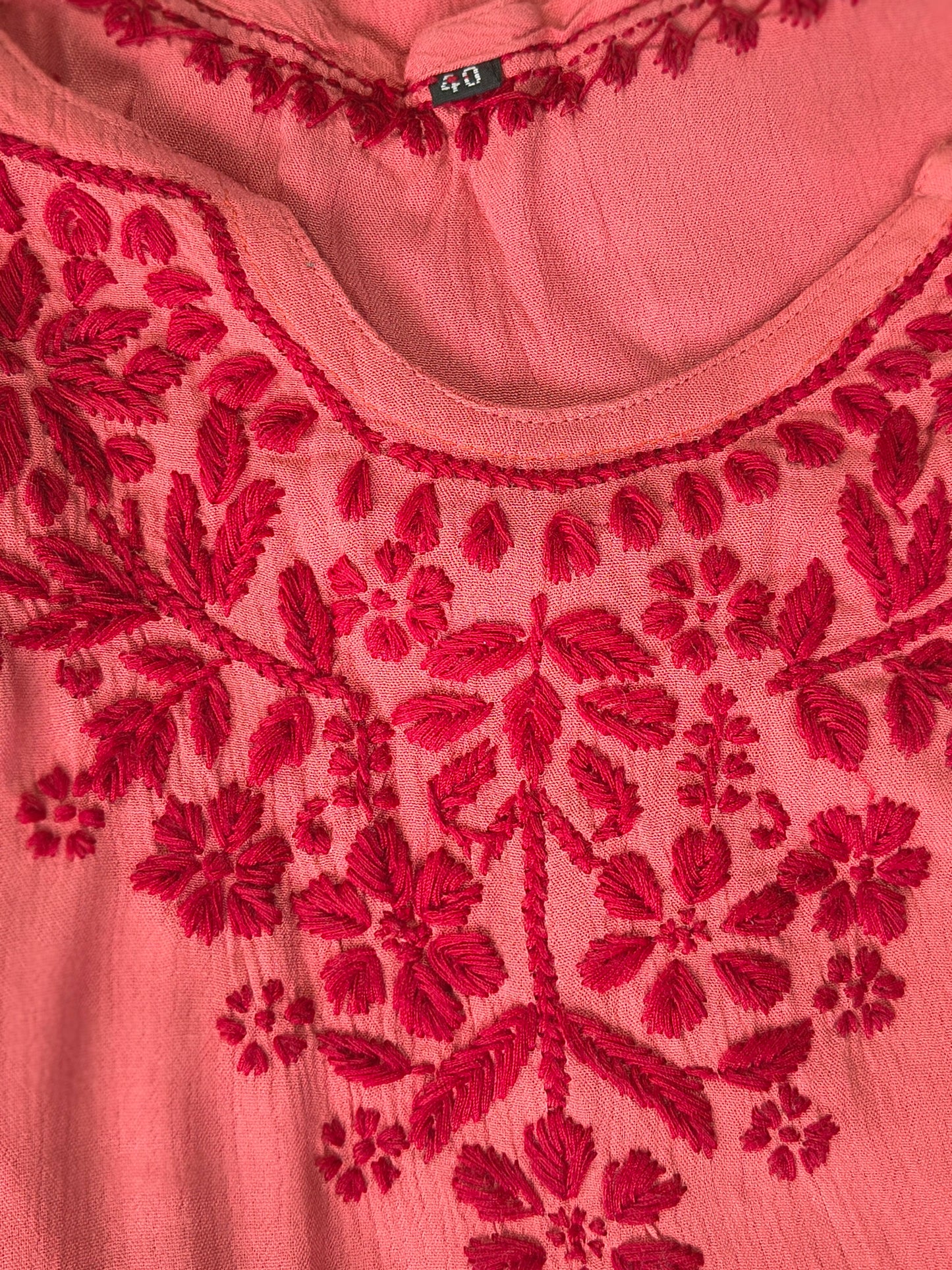 Rayon Chikankari Kashmiri Women's Long Kurta